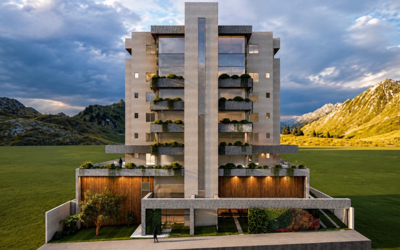 Prédio OP, 4.000 m², Belo Horizonte/MG: Fachada frontal