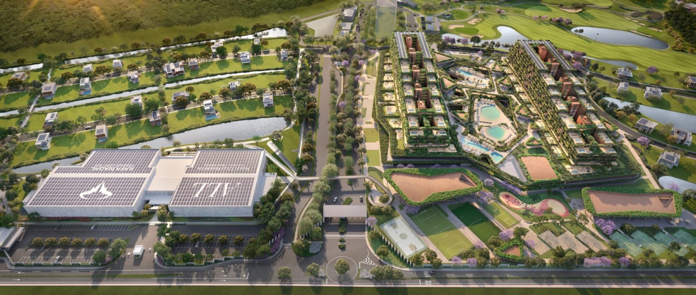 Rafa Nadal Tennis Center, 18.000 m², Porto Belo/SC: Implantação geral