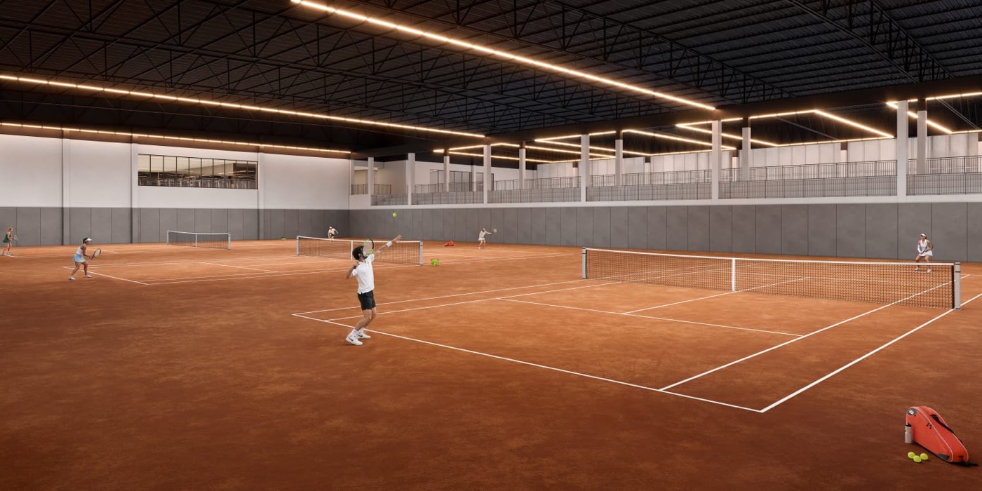 Rafa Nadal Tennis Center, 18.000 m², Porto Belo/SC: Quadras cobertas de saibro
